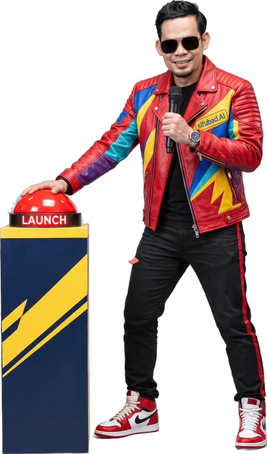 Sifu Jamal menekan butang LAUNCH